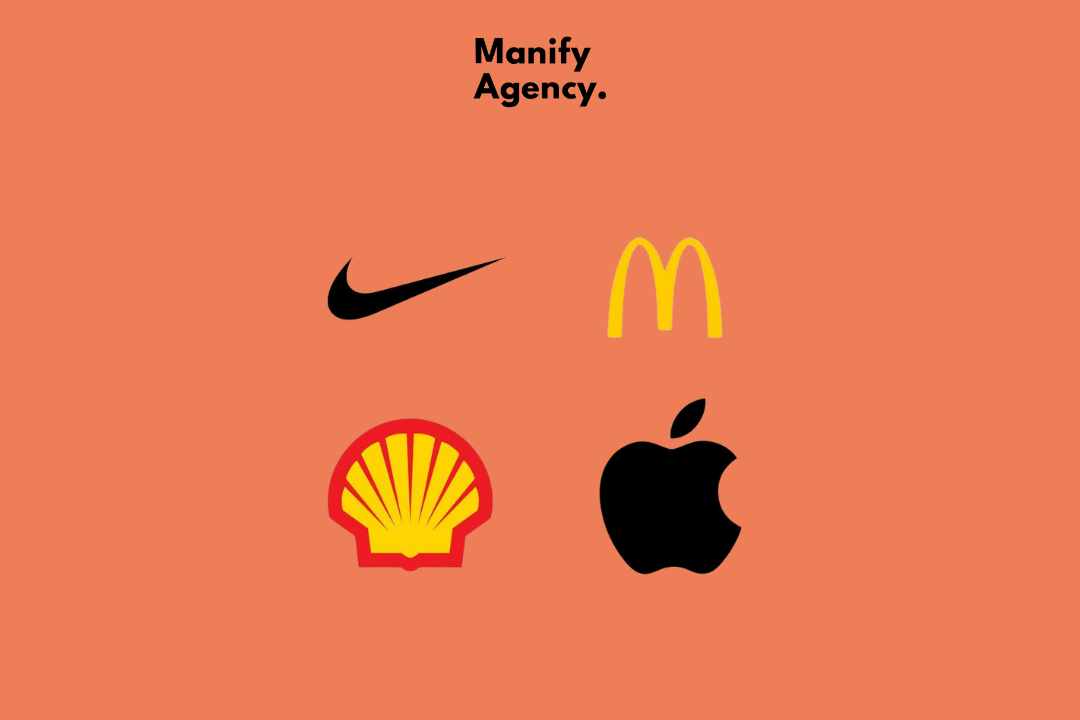 Voorbeelden van simpele bekende logos